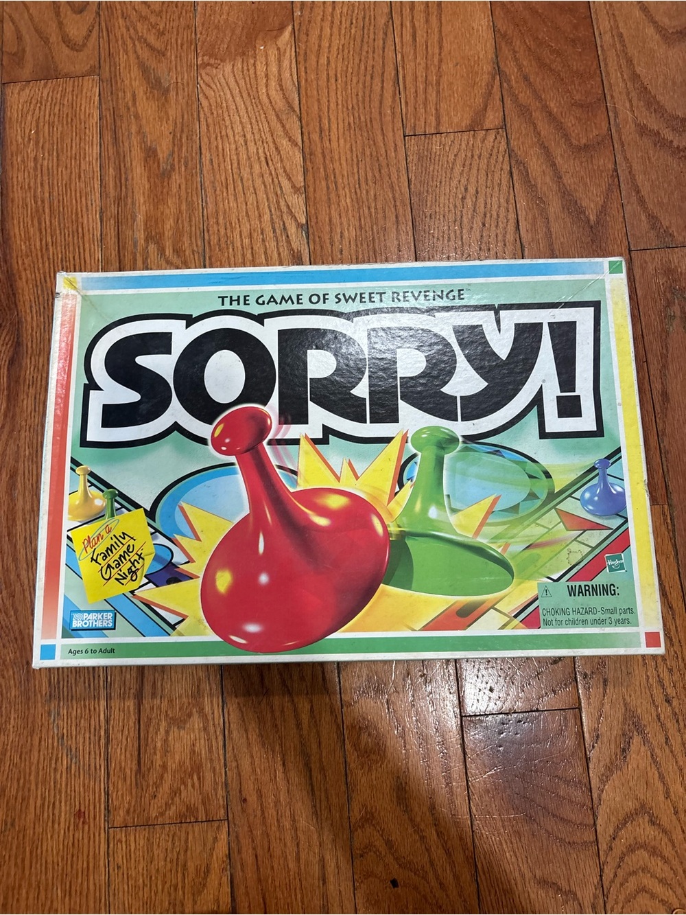 1998 Parker Brothers "Sorry! — The Game of Sweet Revenge